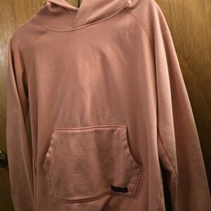 Women's West Virginia Dusky Pink Hooded Pullover Sweatshirt